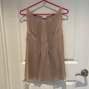 Cute sleeveless top, cotton and silk, size L, by Brunello Cucinelli